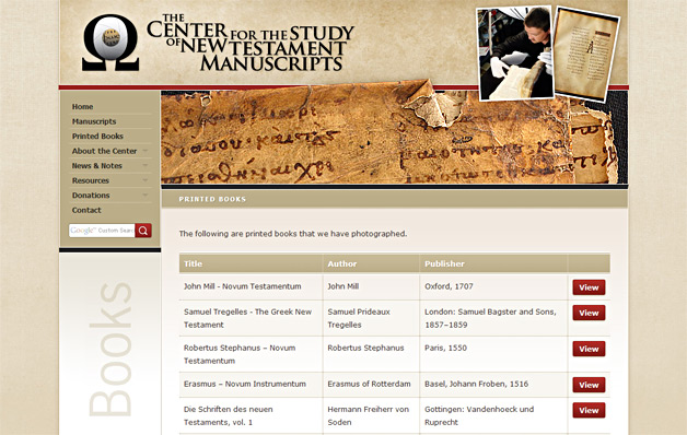 A screenshot of the CSNTM website