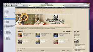 A screenshot of the new CSNTM iTunes U storefront